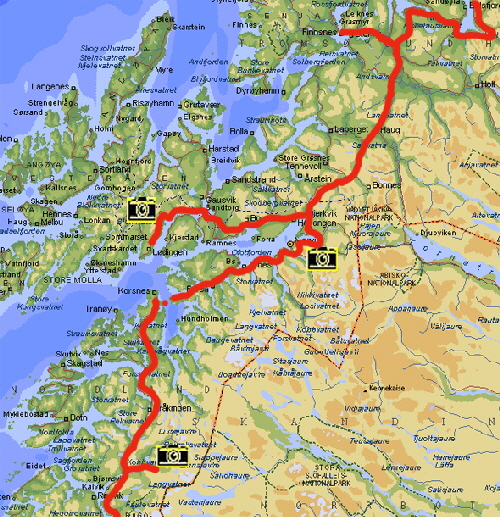 Karte E6  bis Troms Kopie